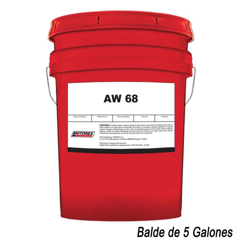 05003AW68-ACEITE HIDRAULICO MOTOREX AW 68 5 GLS (PL)